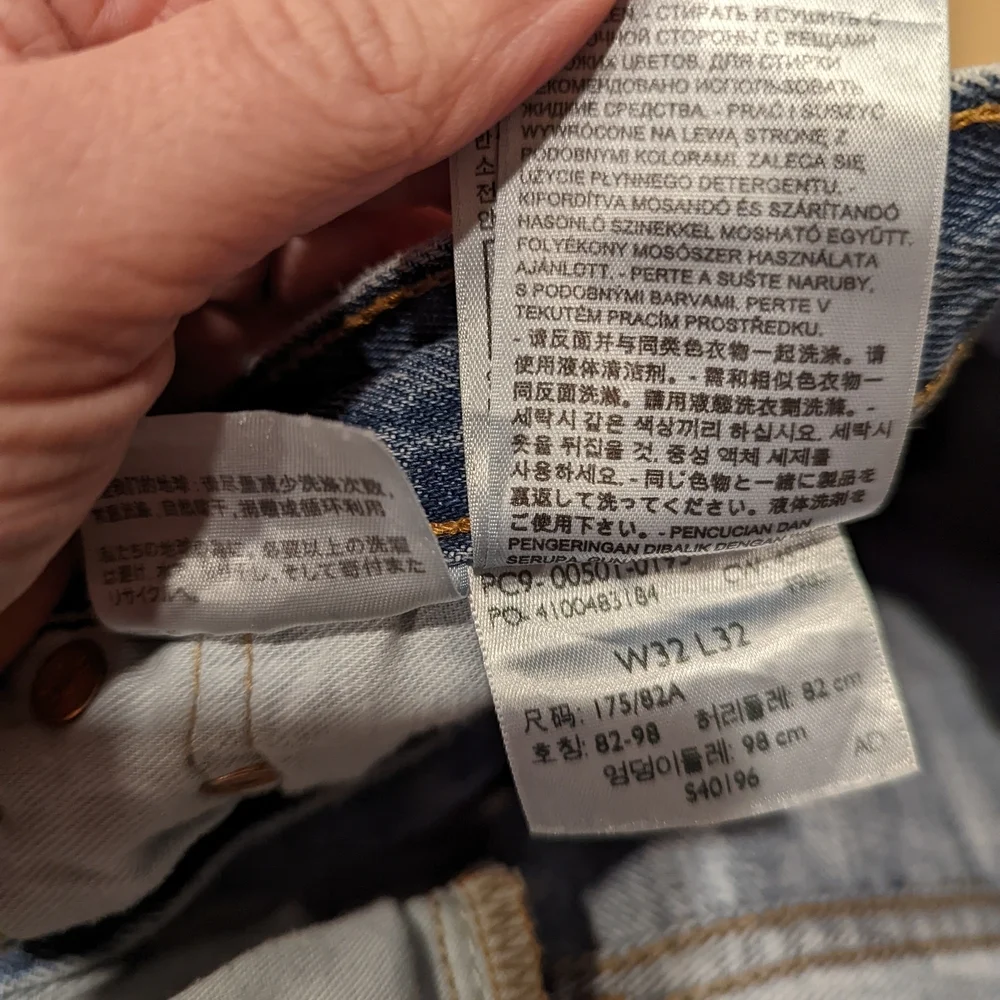 Classic Perfectly Broken In Blue 501 Denim Jeans
